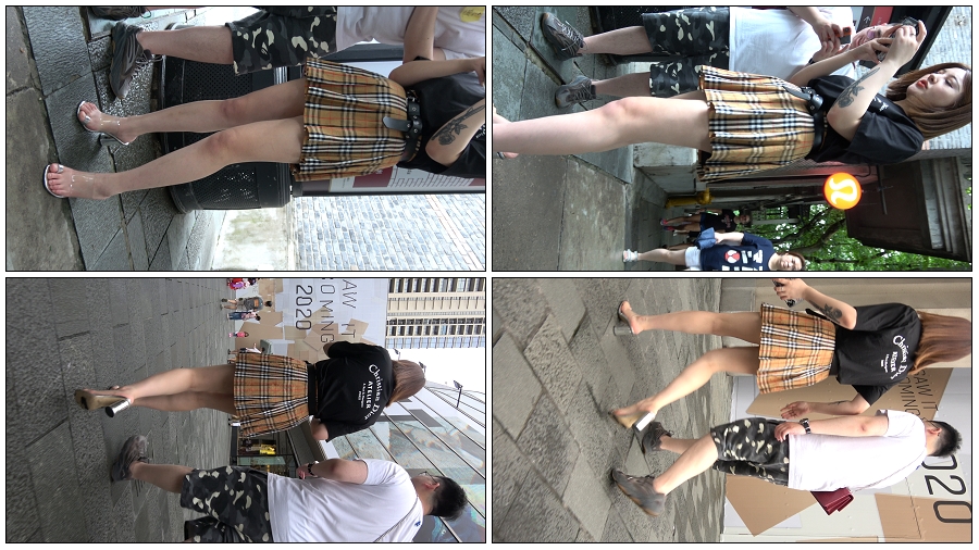 精选街拍视频 No.4502 短裙美腿性感高跟鞋美女 [1.80GB]